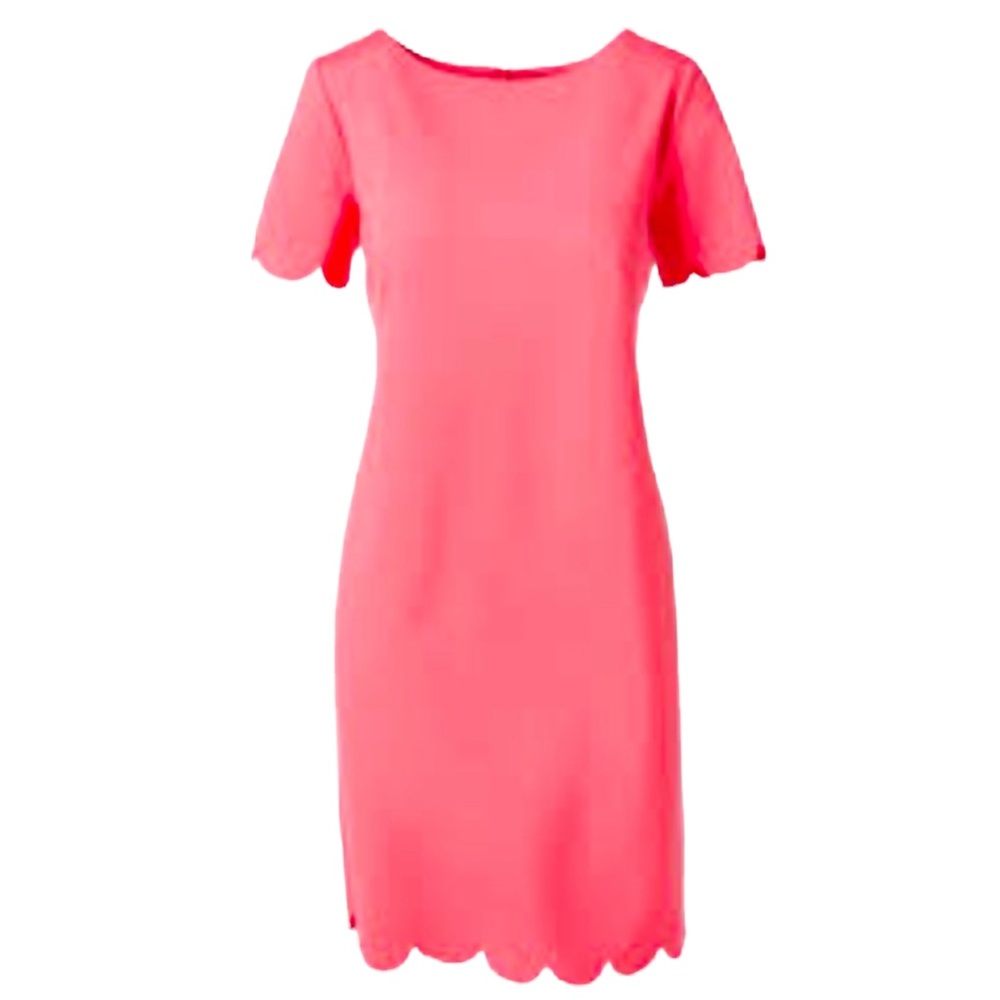 NWT Chico’s Samantha scalloped dress in Coral size xlarge